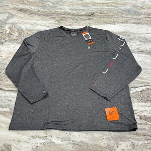 NWT Spyder Swim Rash Guard Shirt Mens XXL Long Sleeve UPF 50+ Black Heather